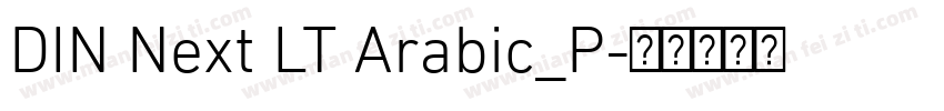 DIN Next LT Arabic_P字体转换